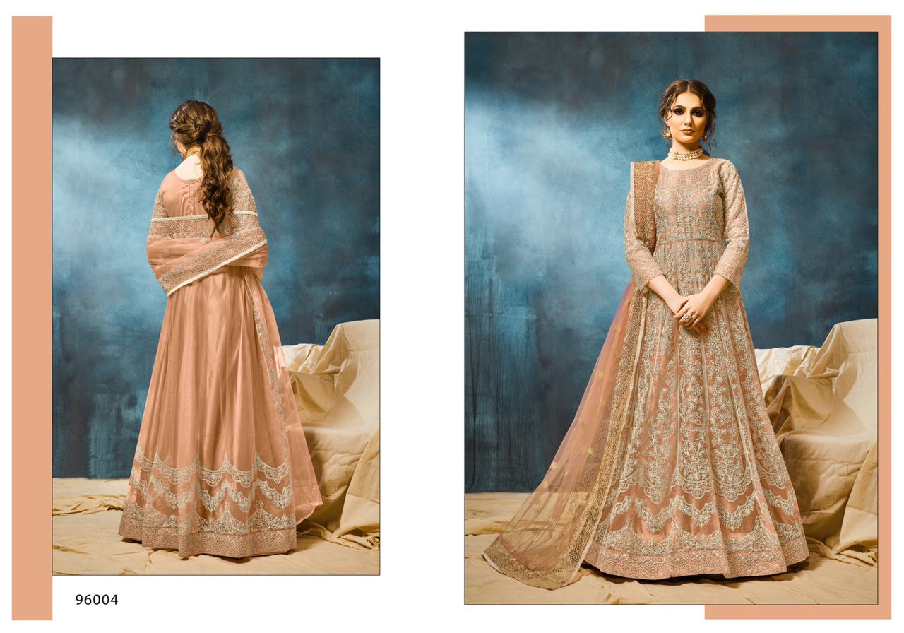 Daani Fashion Aanaya 96000 Series Anarkali Designer Look Suits Collection Wholesale Price In Surat