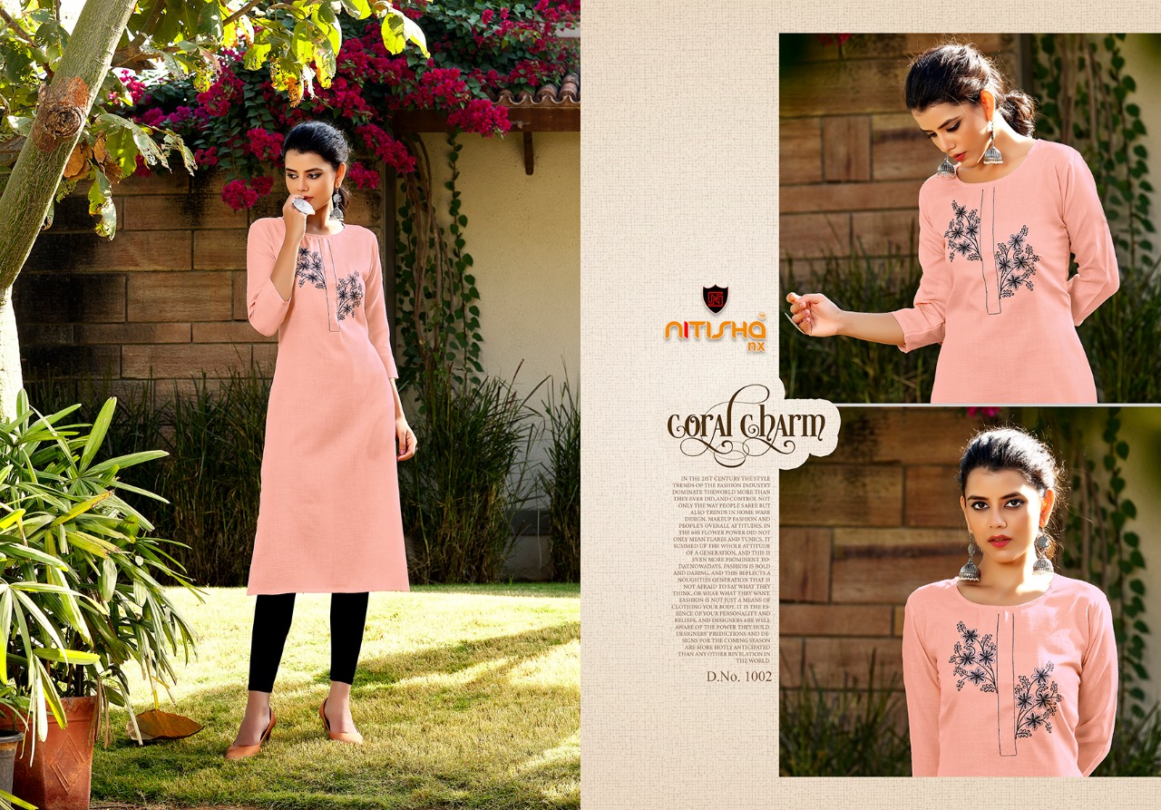 Nitisha Nx Mulmul Soft Cotton Designer Look Kurtis Collection Wholesale Online Shopping 2020
