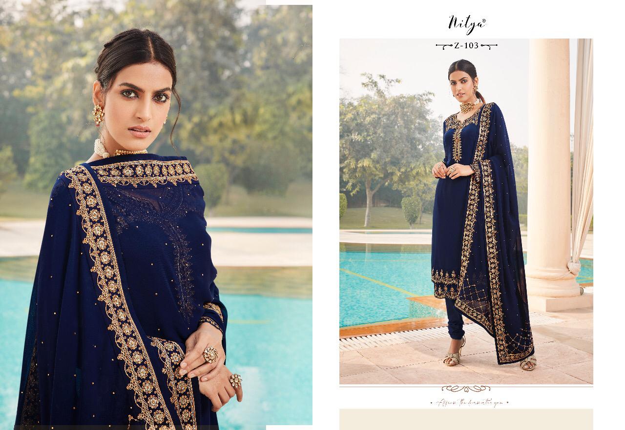 Lt Fabrics Zyrah Georgette Straight Pattern Fancy Embroidered Salwar Kameez Collection Wholesale Price