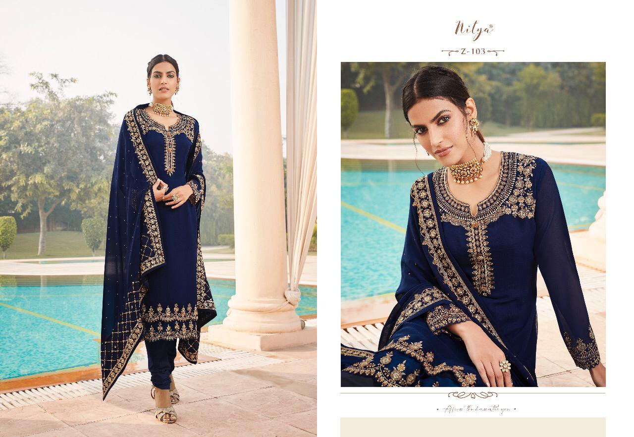 Lt Fabrics Zyrah Georgette Straight Pattern Fancy Embroidered Salwar Kameez Collection Wholesale Price