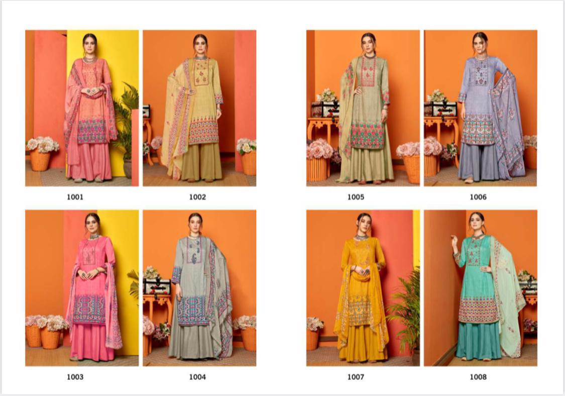 Sweety Fashion Falak Catalogue Cotton Satin Punjabi Churidar Dress Material Collection Wholesale Price