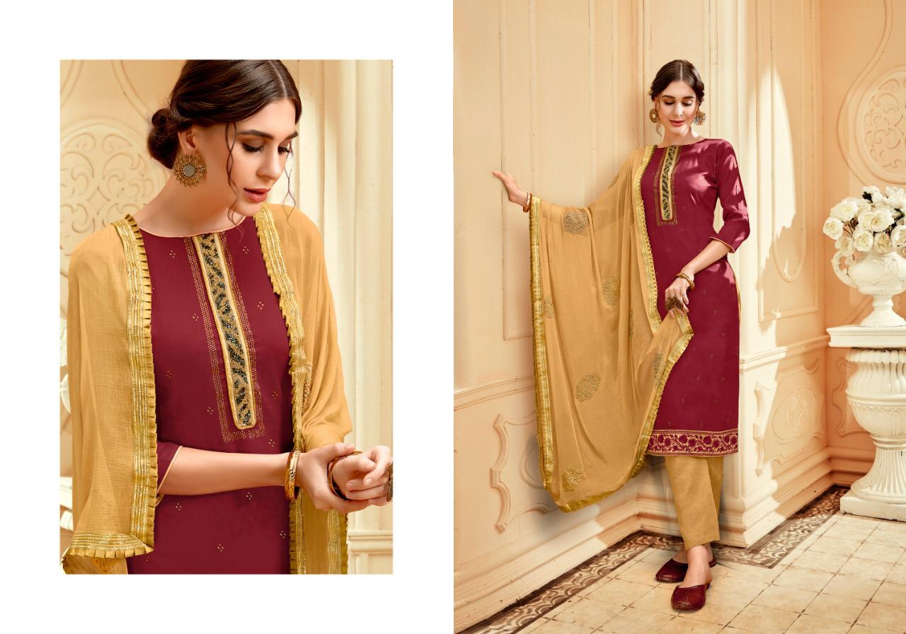 Sweety Fashion Urvashi Vol 5 Jam Satin Heavy Embroidered Work Fancy Suits Catalogue Wholesale Price