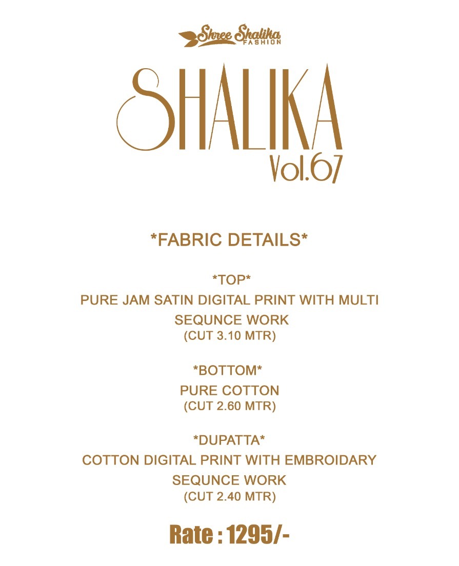 Shree Shalika Fashion Presents Vol 67 Cotton Exclusive Punjabi Suits Collection Wholesale Price Supplier In Surat