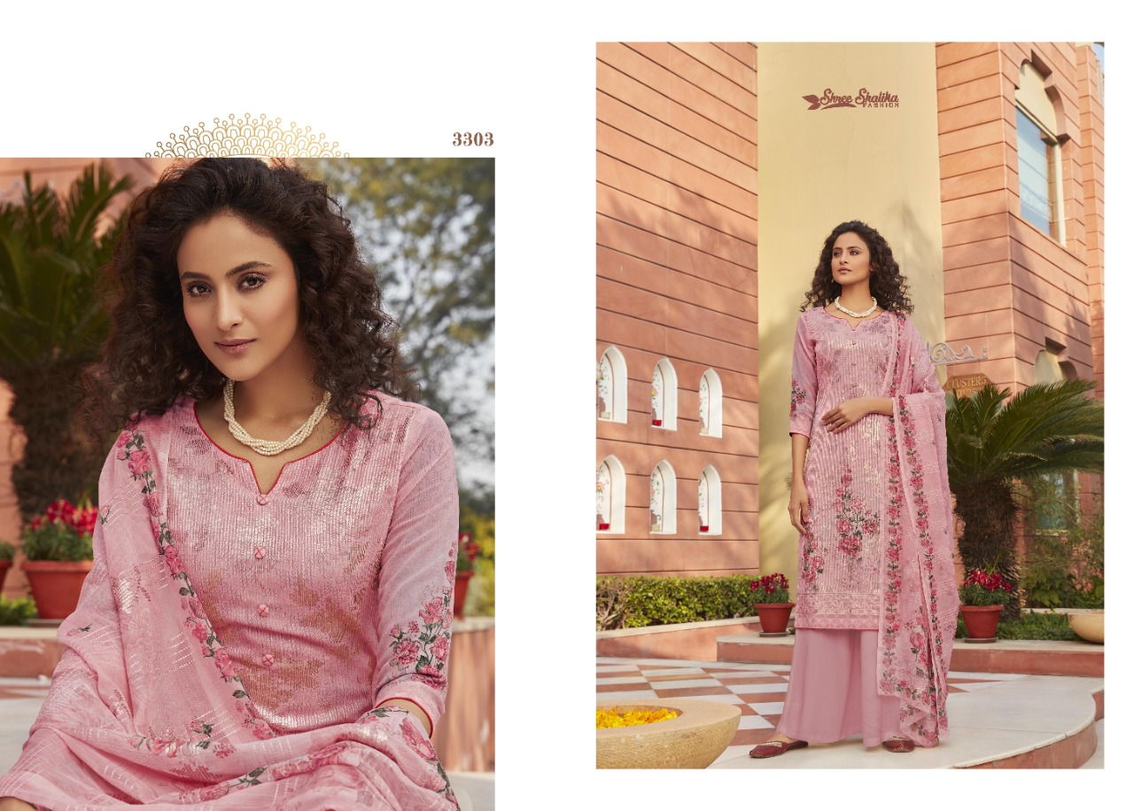 Shalika Fashion Shalika Vol 68 3301-3308 Series Pure Georgette Sequence Work Punjabi Suits Collection