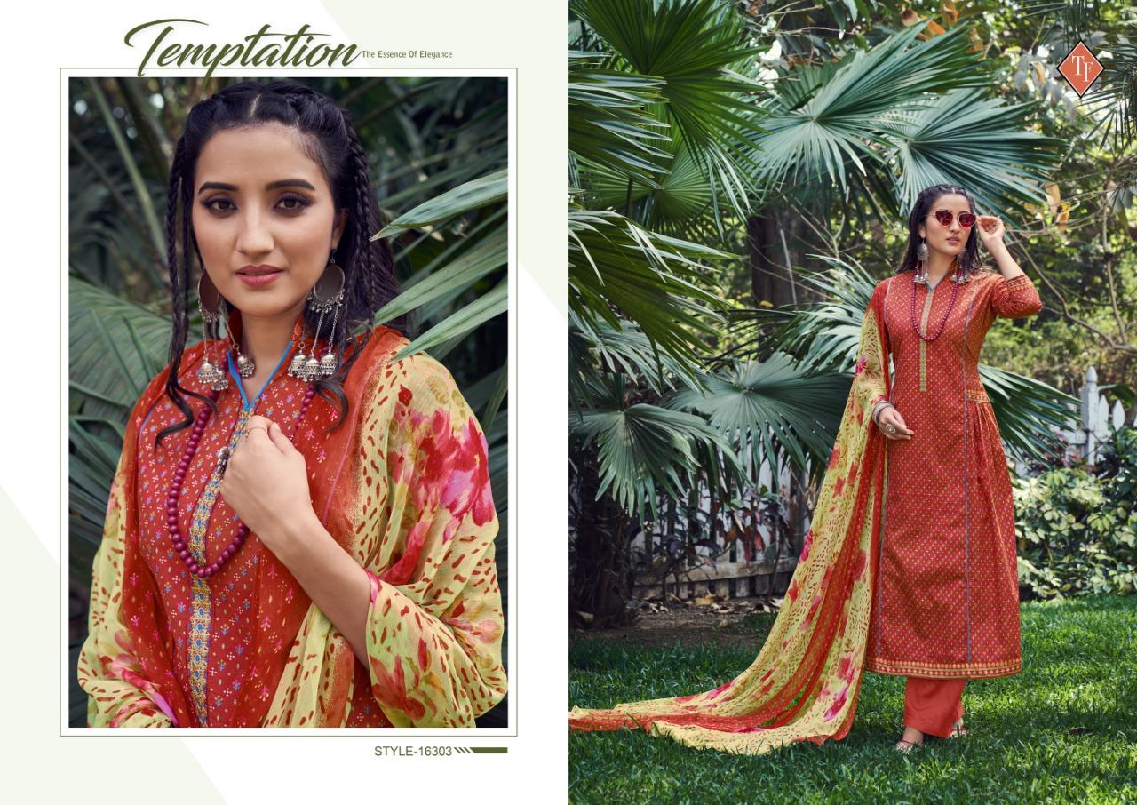 Tanishk Fashion Evoke 16301-16308 Series Pure Lawn Cotton Designer Look Punjabi Suits Wholesale Price