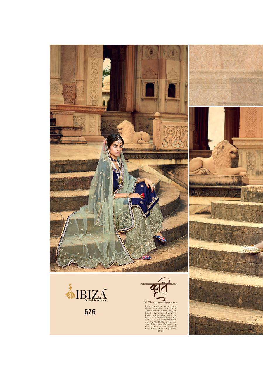 Ibiza Haseea 675-682 Series Fancy Silk Designer Suits Collection Wholesale Price Surat