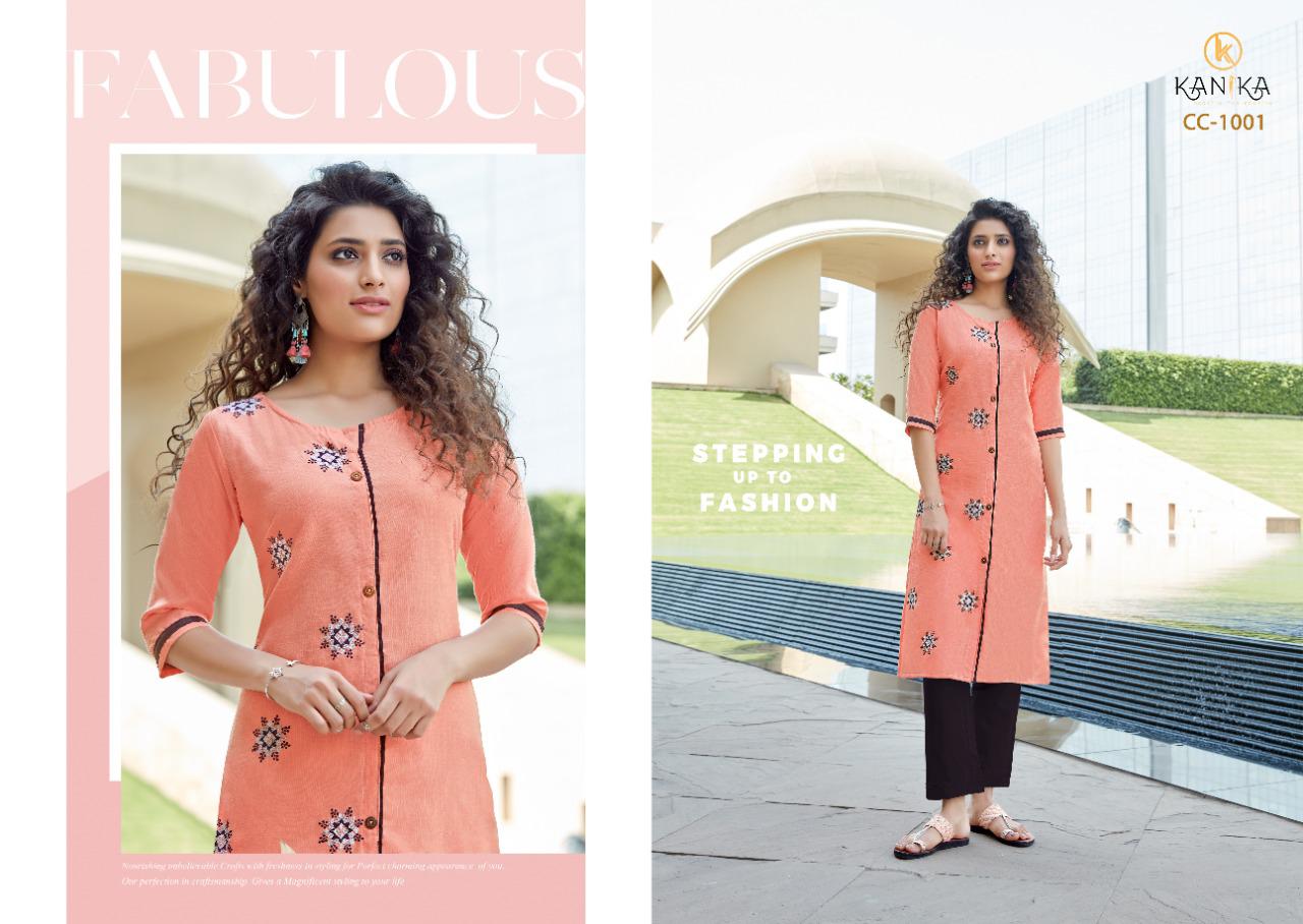 Kanika Cotton Candy Ruby Silk Embroidered Designer Look Kurtis Collection Wholesale Price