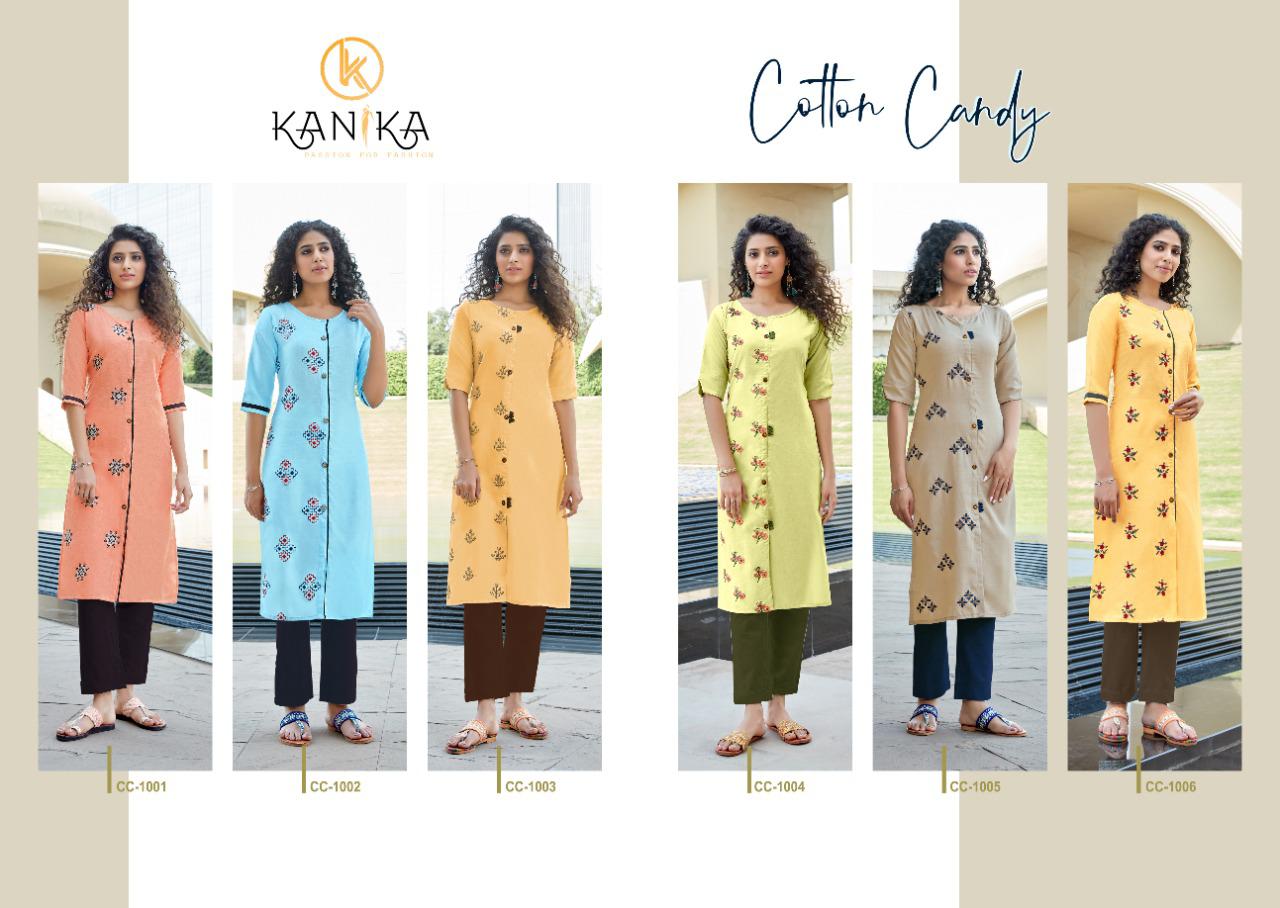 Kanika Cotton Candy Ruby Silk Embroidered Designer Look Kurtis Collection Wholesale Price