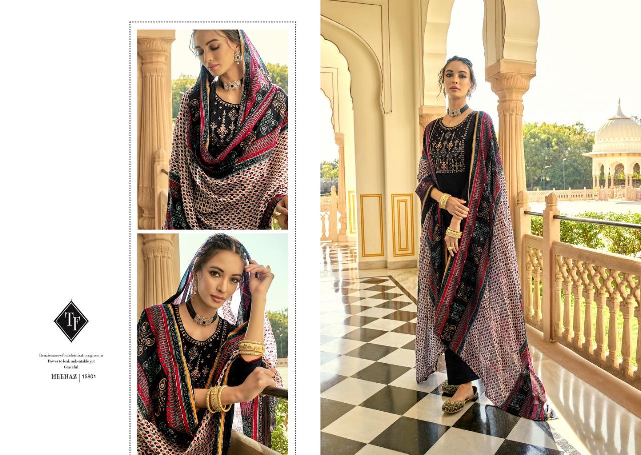 Tanishk Fashion Meenaz Catalog Jam Cotton Fancy Suits Wholesale Price Surat