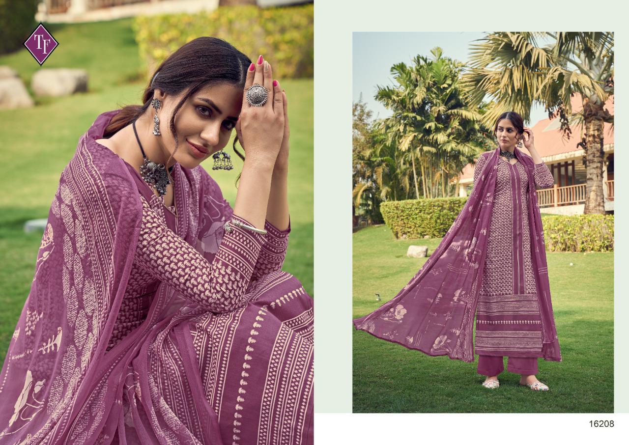 Tanishk Fashion Manjhi 16201-16208 Series Pure Lawn Cambric Cotton Suits Wholesale Price Surat