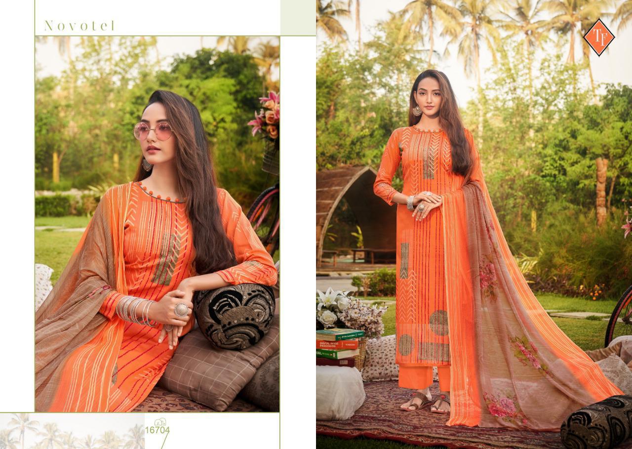 Tanishk Fashion Tesla Pure Lawn Cambric Fancy Punjabi Look Suits Collection Wholesale Price