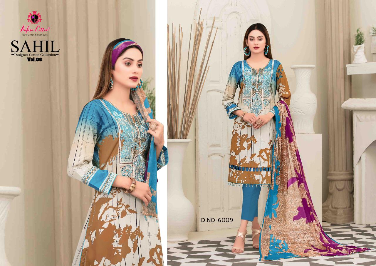 Nafisa Cotton Sahil Vol 5 Designer Cotton Collection Catalogue Suits Wholesale Price