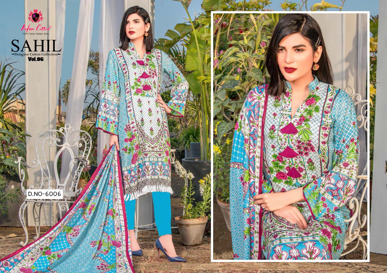 Nafisa Cotton Sahil Vol 5 Designer Cotton Collection Catalogue Suits Wholesale Price