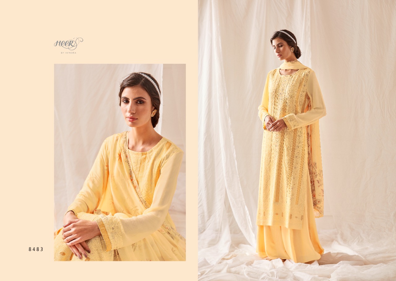 Kimora Heer Roza 8481-8488 Series Salwar Kameez Collection Wholesale Price Surat