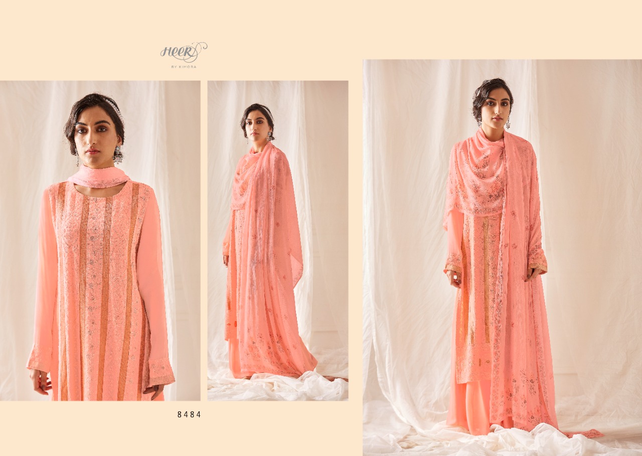 Kimora Heer Roza 8481-8488 Series Salwar Kameez Collection Wholesale Price Surat