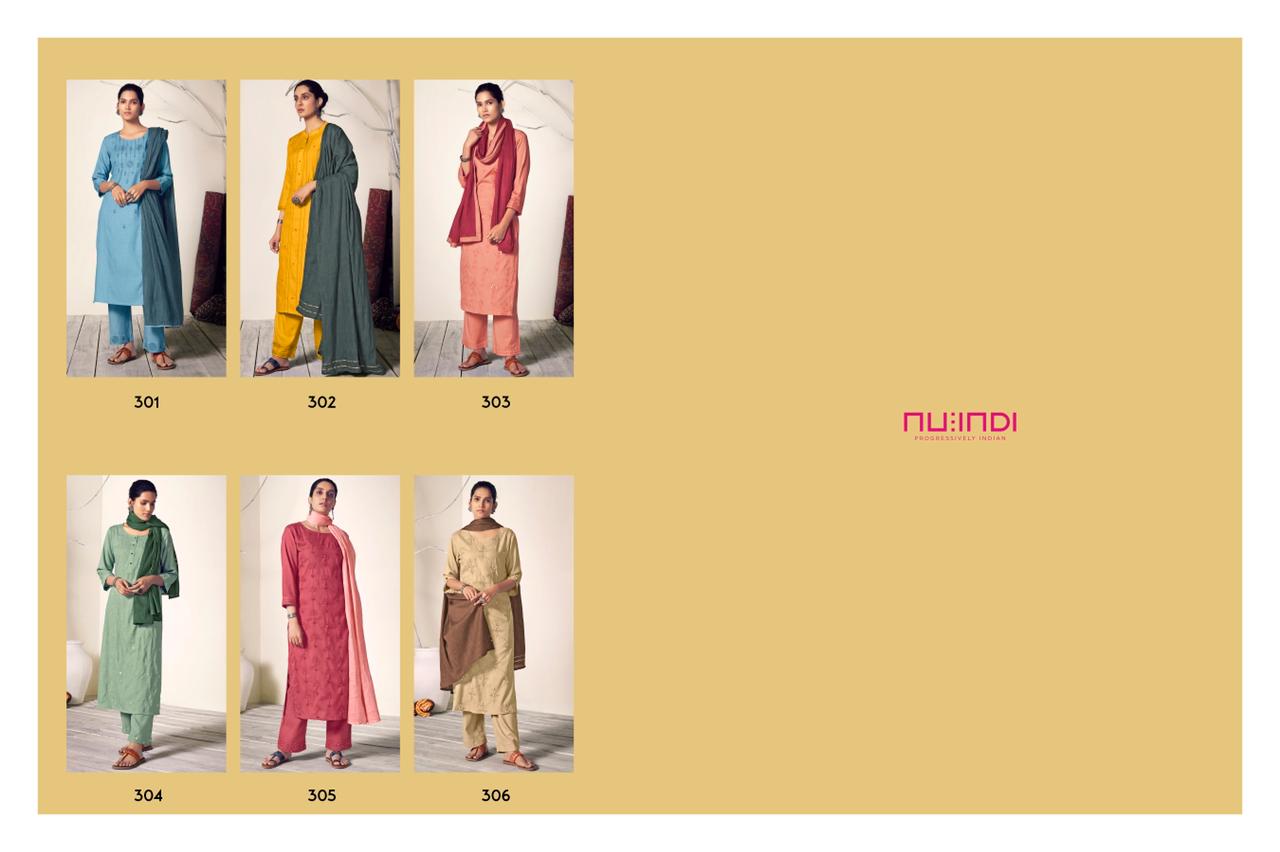 Nitara Nu Indi Eliza Designer Look Latest Kurtis With Beautiful Look Bottom Dupatta Set Wholesale Price