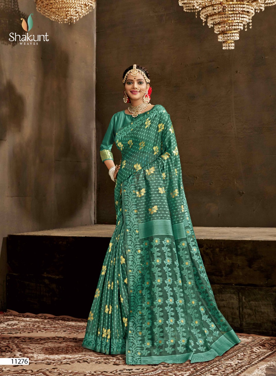 Shakunth Neelkamal Cotton Weaving Stylish Designer Sarees Catalogue Wholesale Price