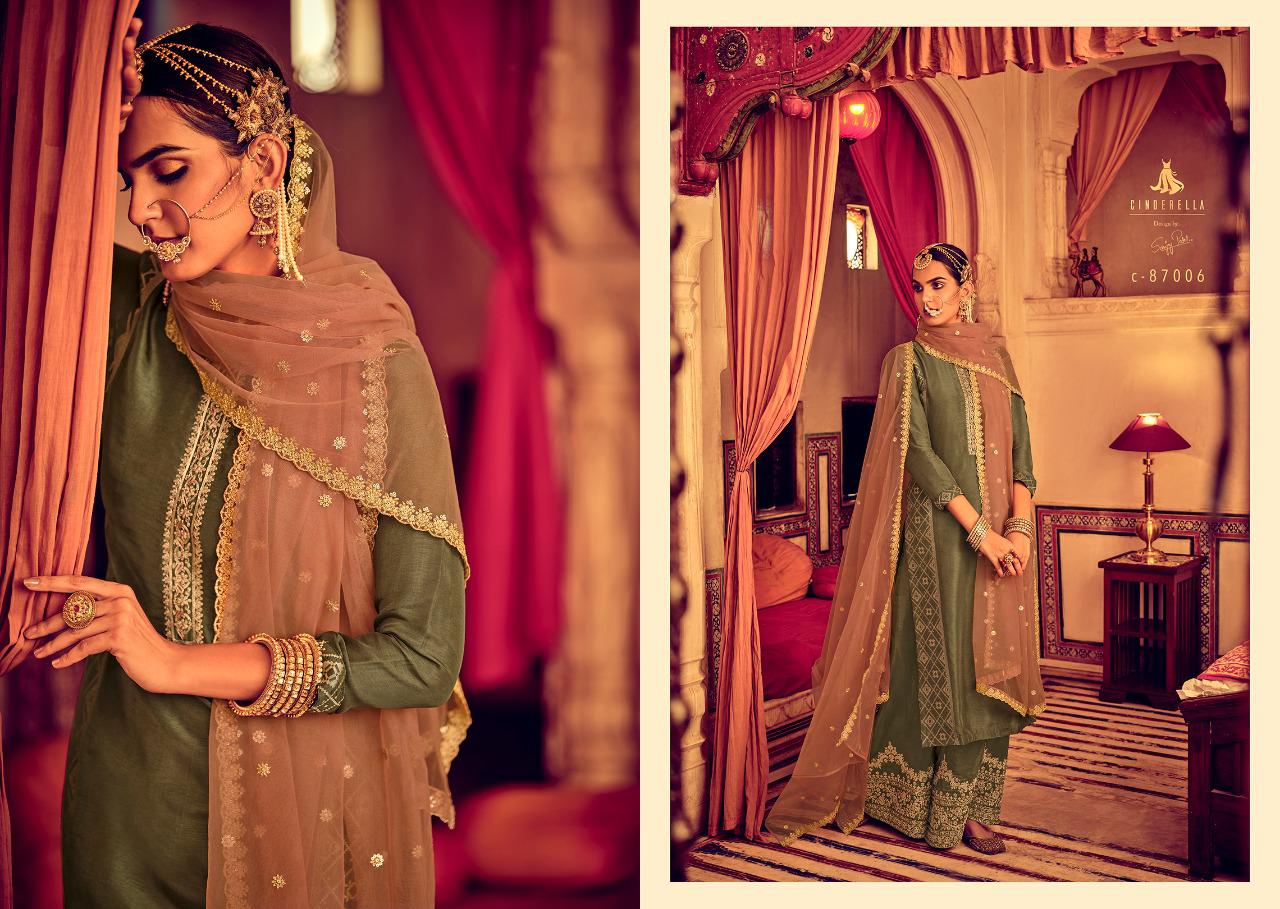 Cinderella Zarbab 87001-87008 Series Fancy Salwar Kameez Catalogue Suits 2021