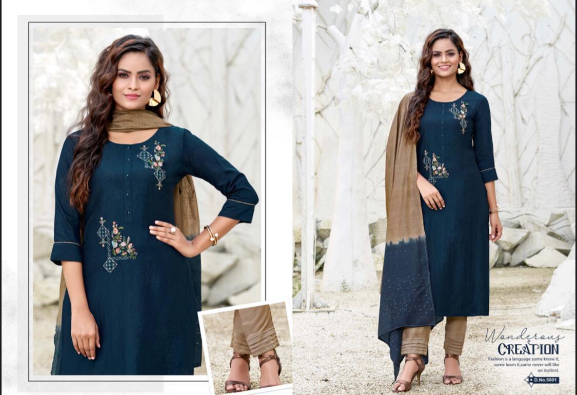 Amaaya Garments Precious Top Bottom Dupatta Set Wholesale Price Surat