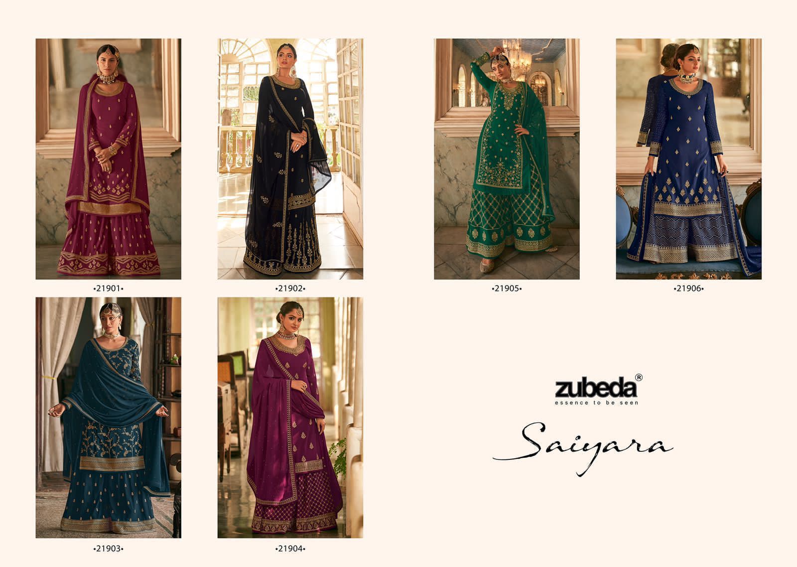 Zubeda Saiyara 21901-21906 Series Wholesale Party Wear Salwar Kameez Surat