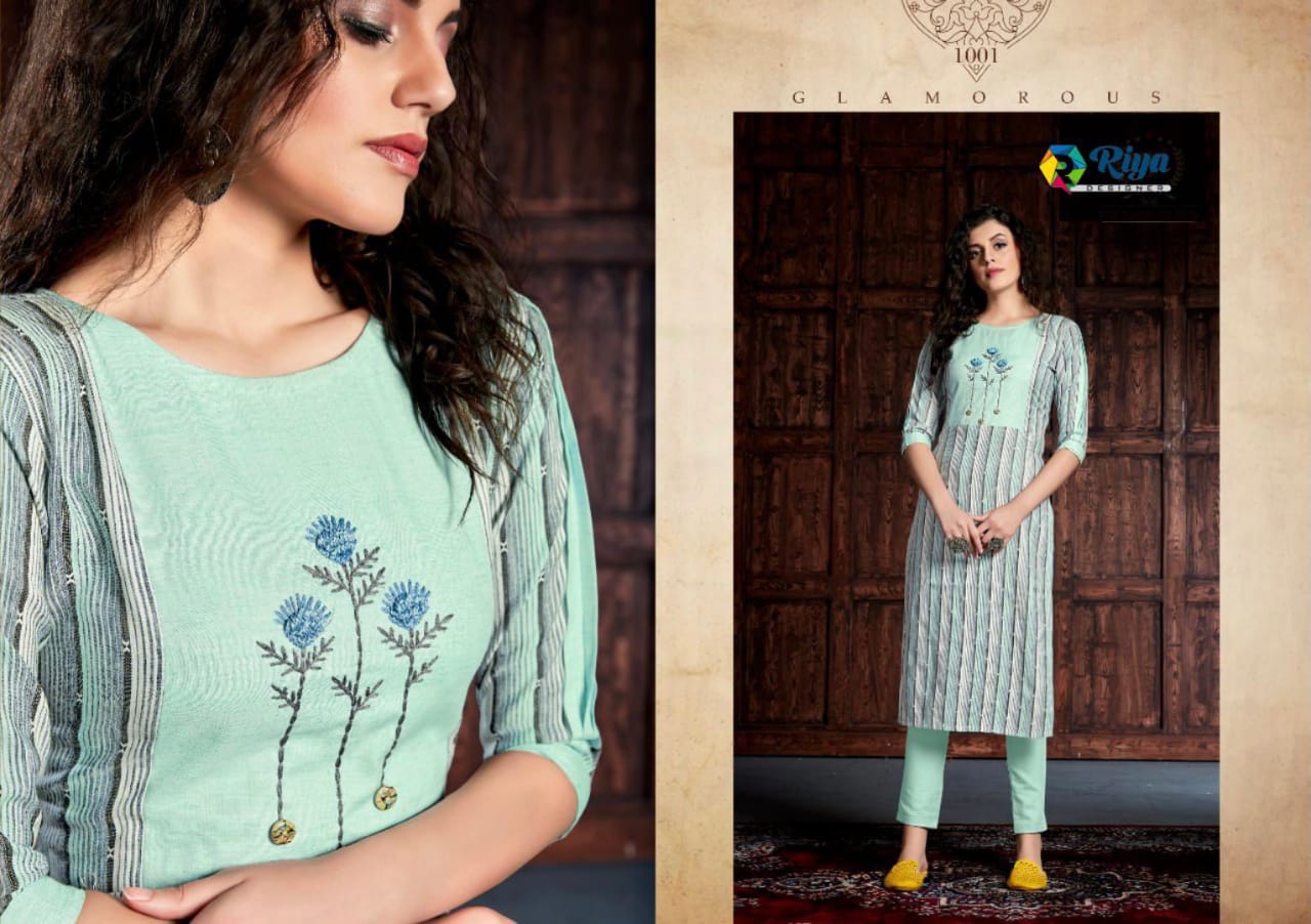 Riya Designer Lime-light Vol 2 Cotton Designer Kurtis Bottom Set Collection Wholesale Price Surat