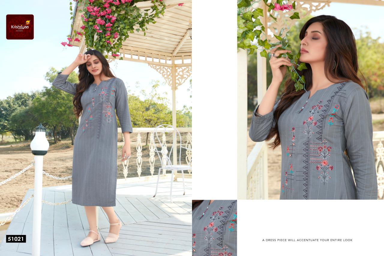 Krishriya Vogue Exclusive Designer Kurtis Collection Wholesale Price Surat