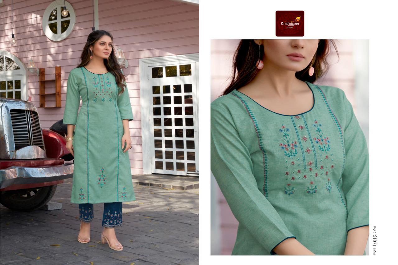 Krishriyaa Imperia Catalogue Classy Embroidered Kurtis Collection Wholesale Price