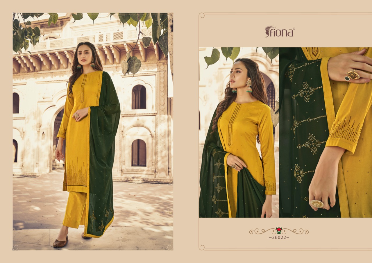 Fiona Fashion Ujjwala Vol 6 Catalogue Soft Silk Designer Suits Collection Surat
