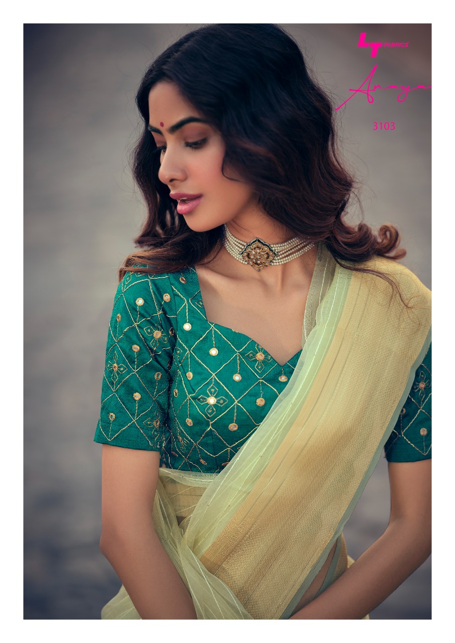 Lt Fashion Anaya 3101-3105 Series Kora Silk Sarees Collection Wholesale Price Surat