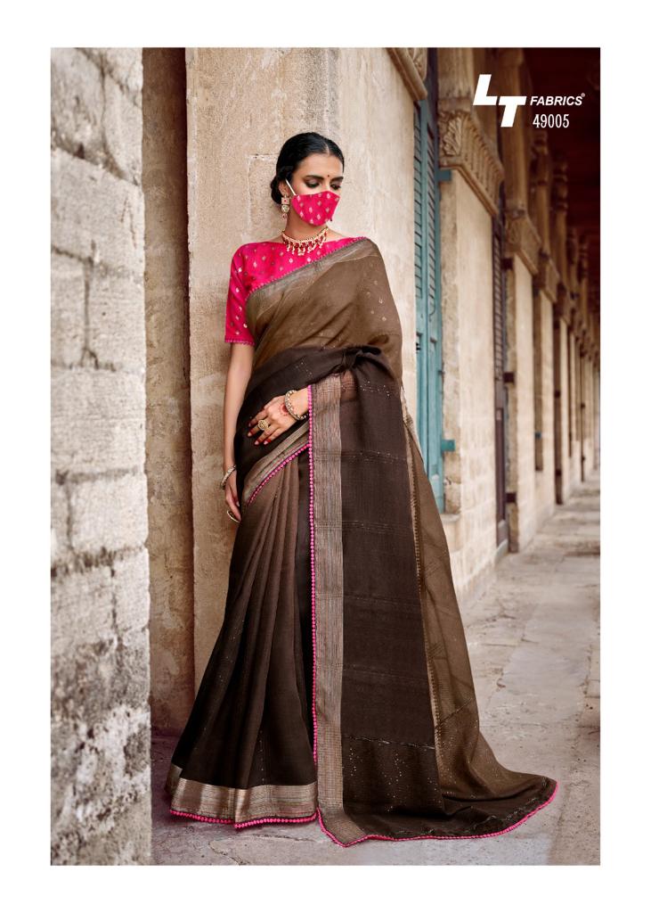 Lt Fashion Ananta Vol 2 49001-49010 Series Linen Sik Exclusive Sarees Wholesale Best Price Surat