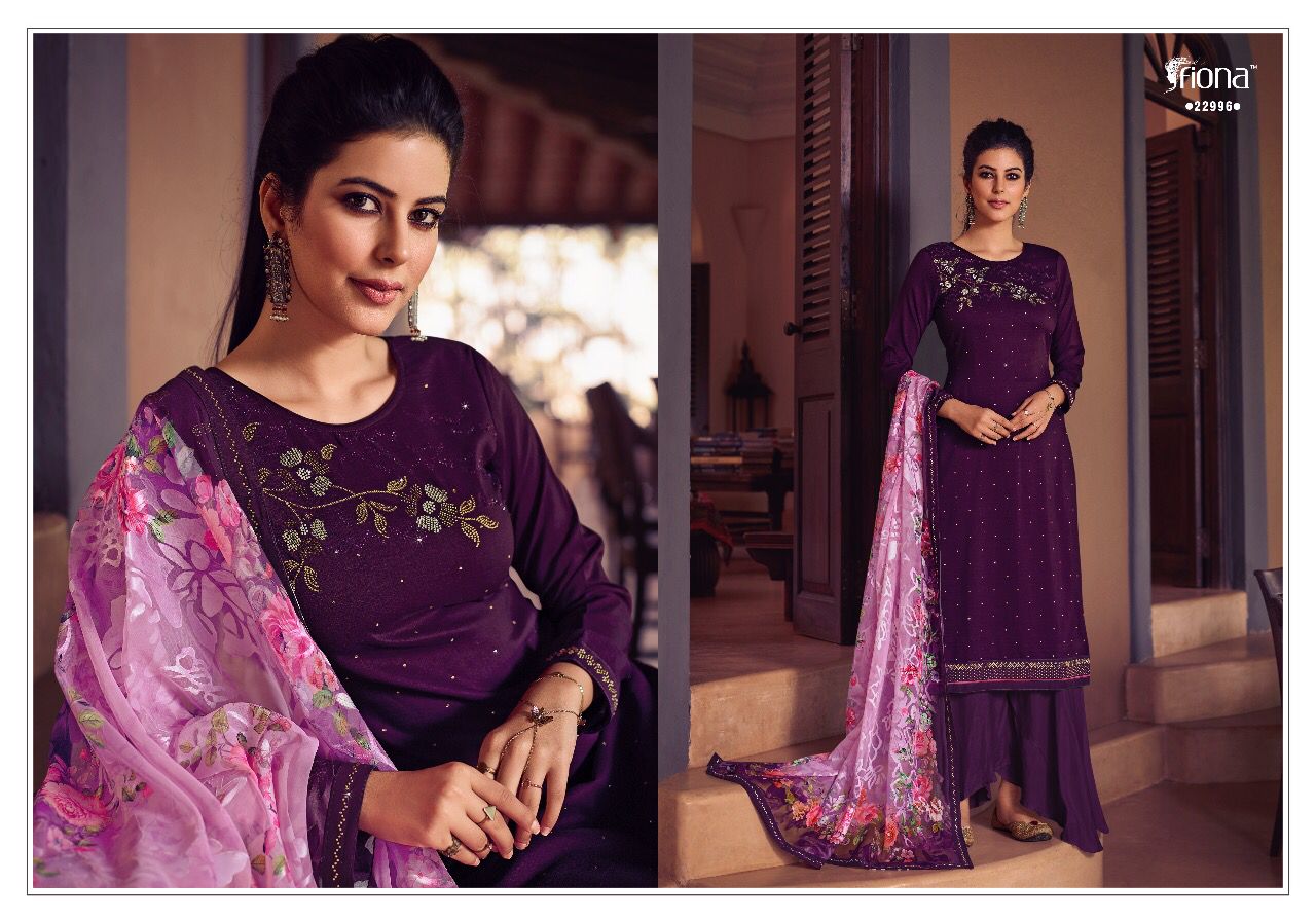 Fiona Suits Harmony Catalogue 22991-22997 Series Party Wear Swarovski Work Salwar Suits Collection