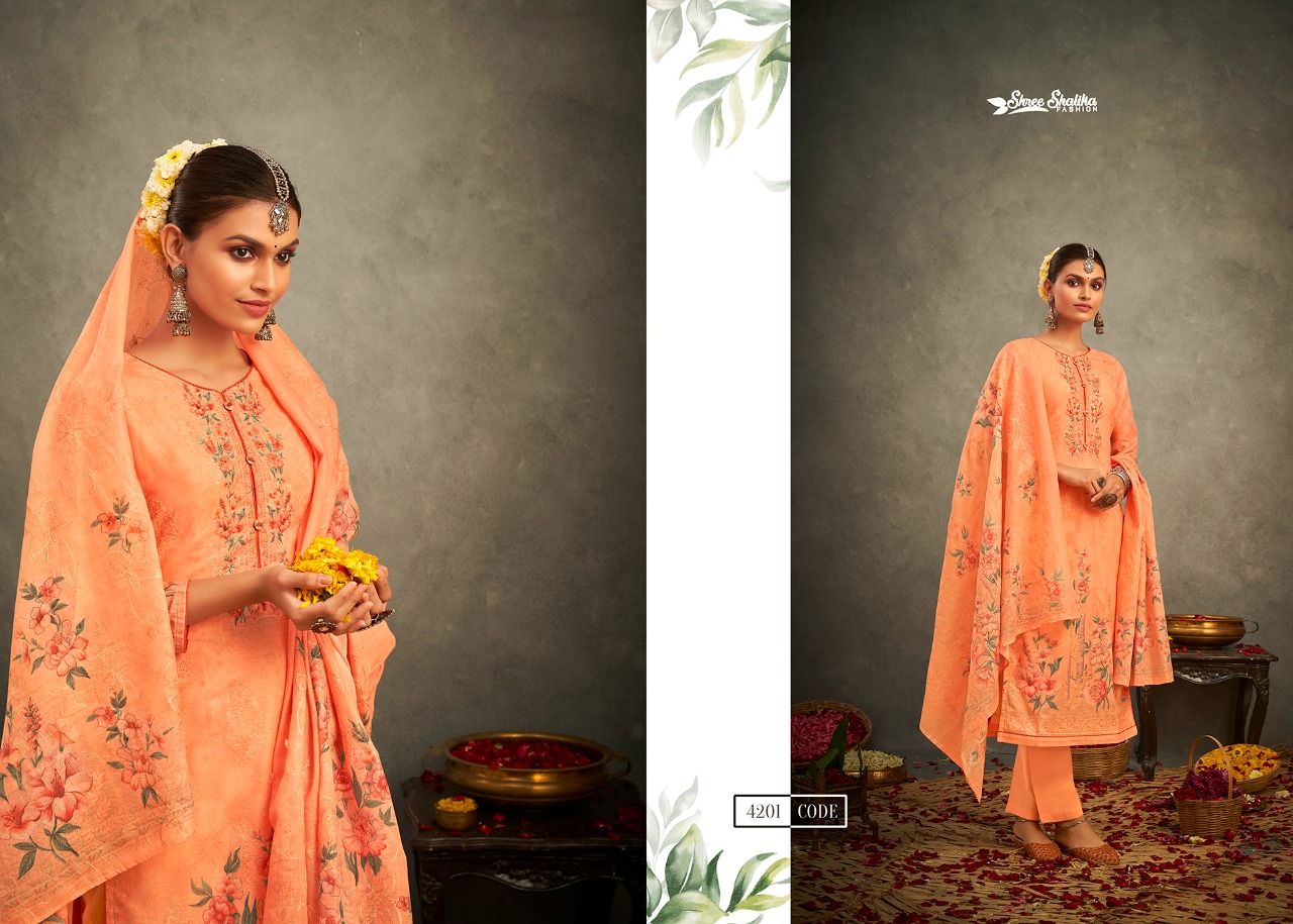 Shree Shalika Fashion Presents Shalika Vol 77 Pure Cotton Designer Salwar Suits Wholesale Price