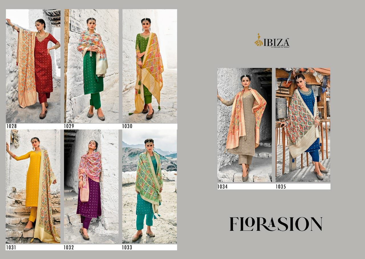 Ibiza Florasion Fancy Festive Wear Salwar Kameez Catalogue Surat