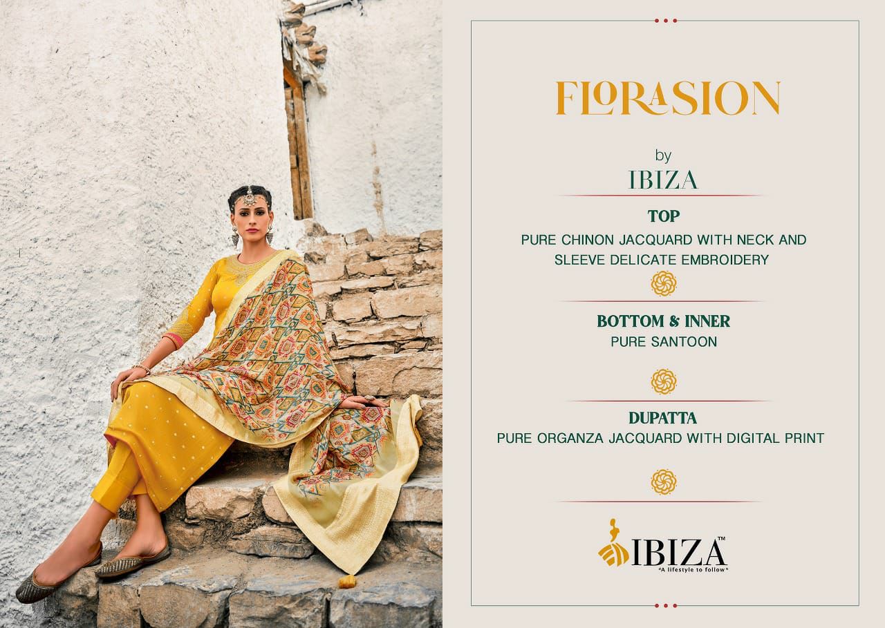 Ibiza Florasion Fancy Festive Wear Salwar Kameez Catalogue Surat