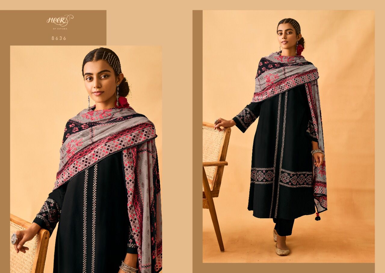 Kimora Tarif Pashmina Dress Material Catalogue Surat Market