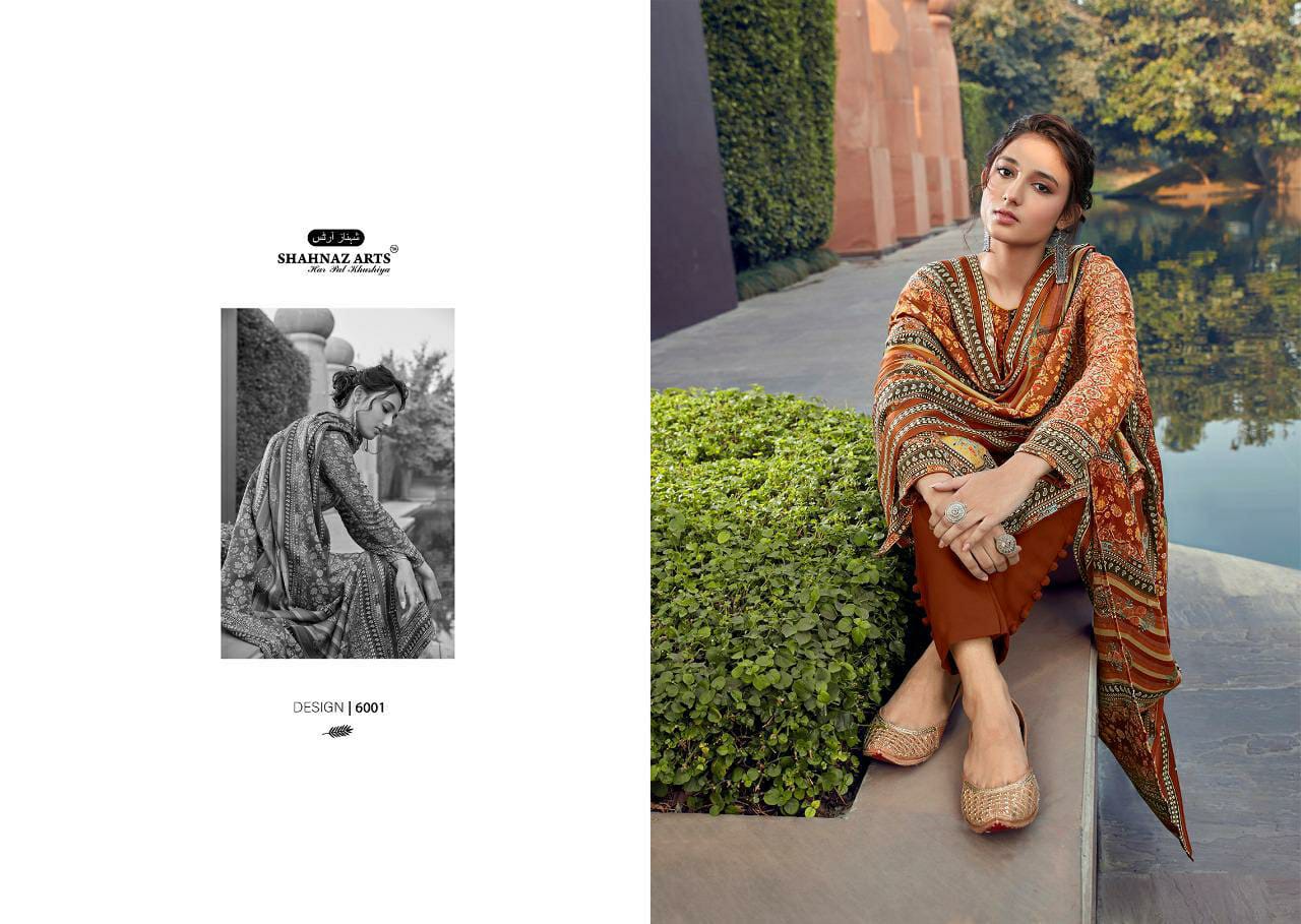 Shahnaz Arts Gulshan Vol 6 Pashmina Salwar Kameez Catalogue Suits 2021