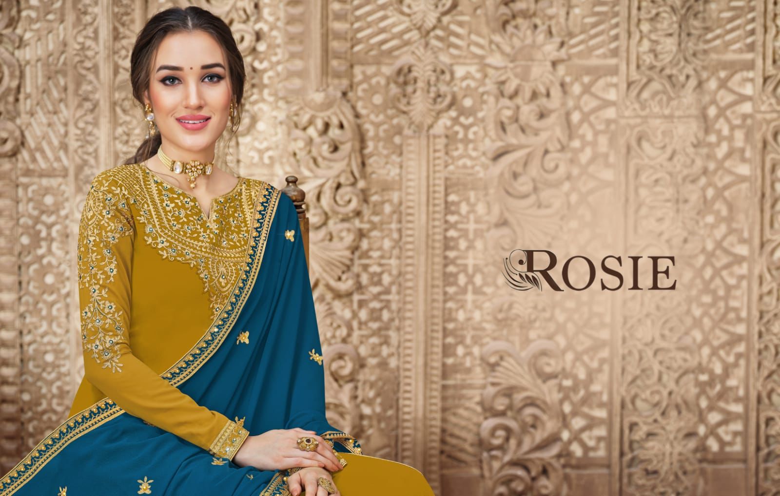 Swagat Rosie 101-107 Series Designer Festive Wear Salwar Kameez