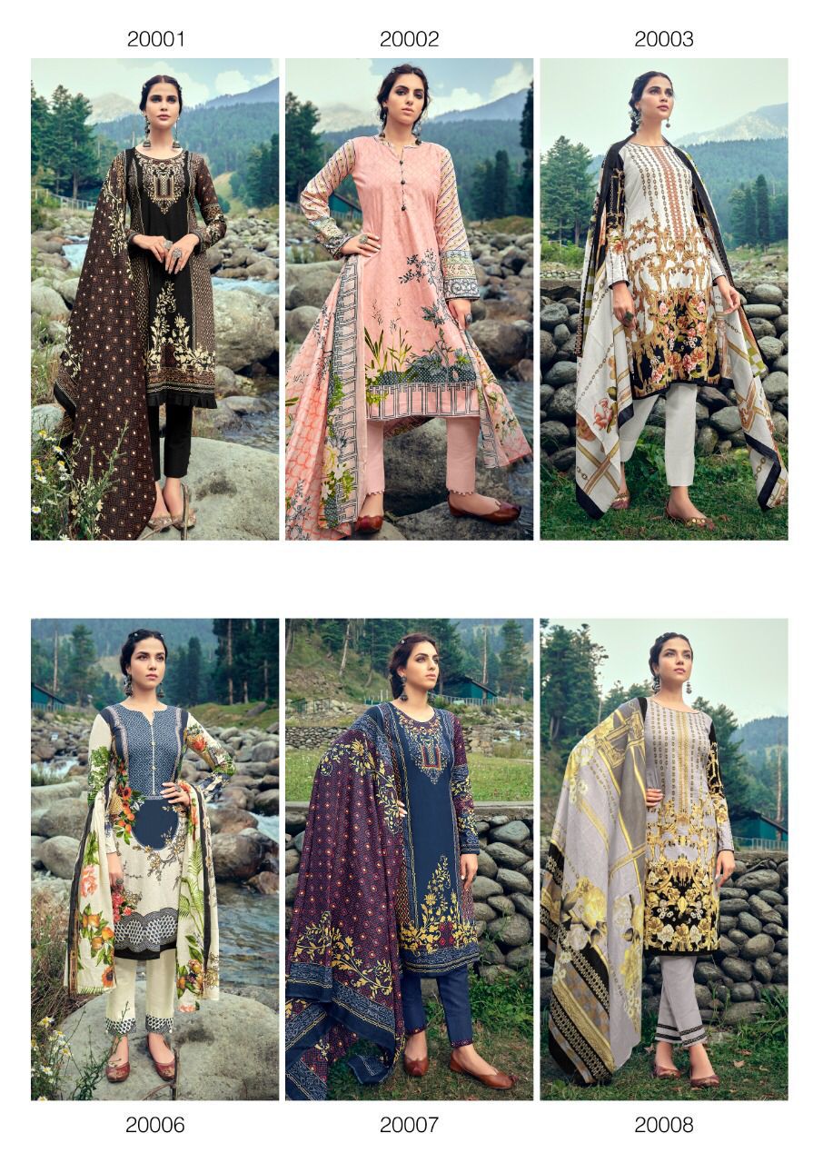 Ishaal Prints Gulmohar Vol 20 Lawn Collection Salwar Kameez Wholesale Price