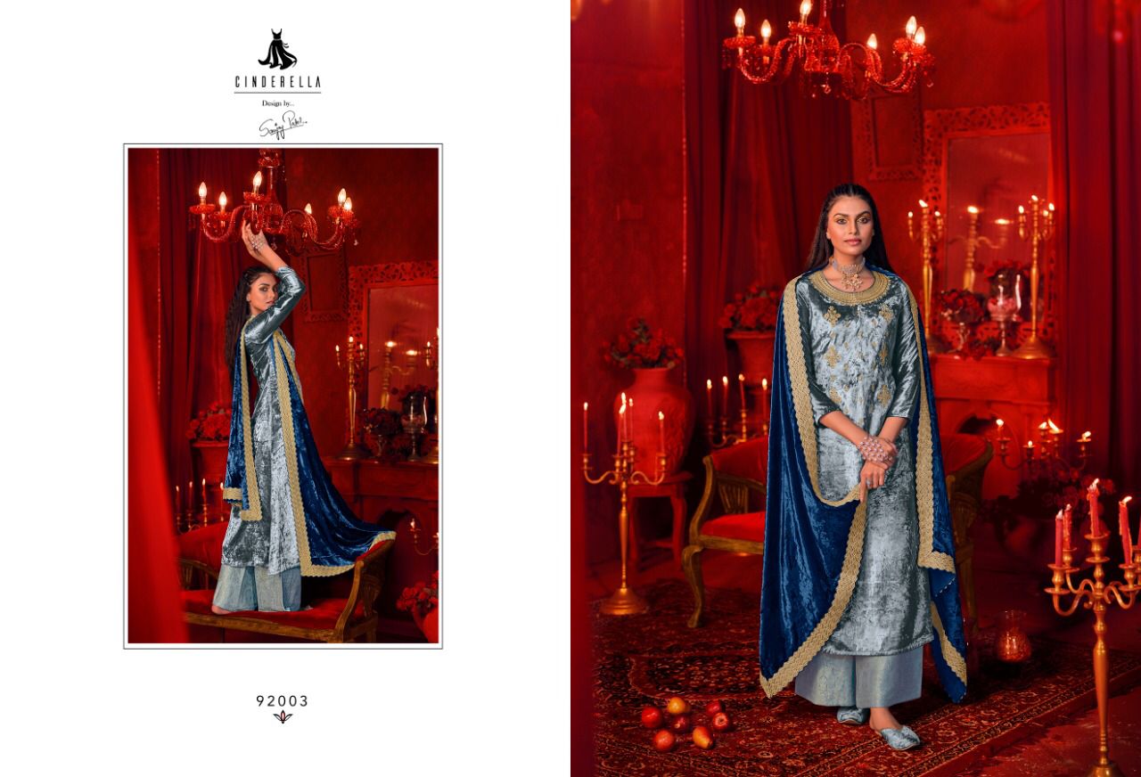 Cinderella Tasavvar Velvet Designer Fancy Salwar Kameez Wholesale Price