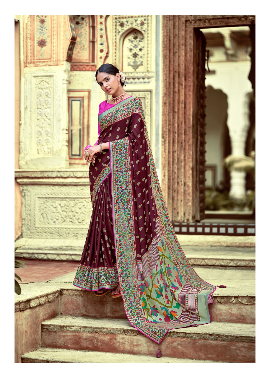 Kashvi Creation Paithani Silk 92001-92010 Series Designer Sarees Cataklogue Wholesale Price