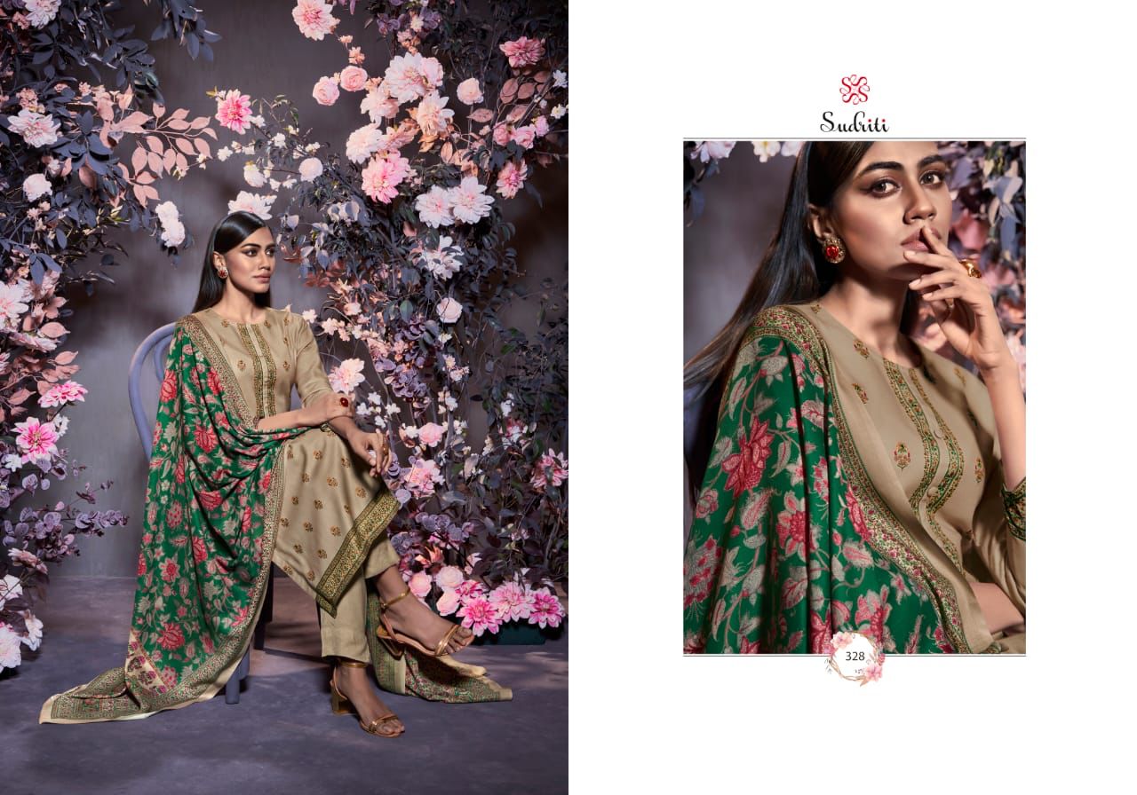 Sudriti Sanghi Pashmina Designer Suits Collection Wholesale Price Surat