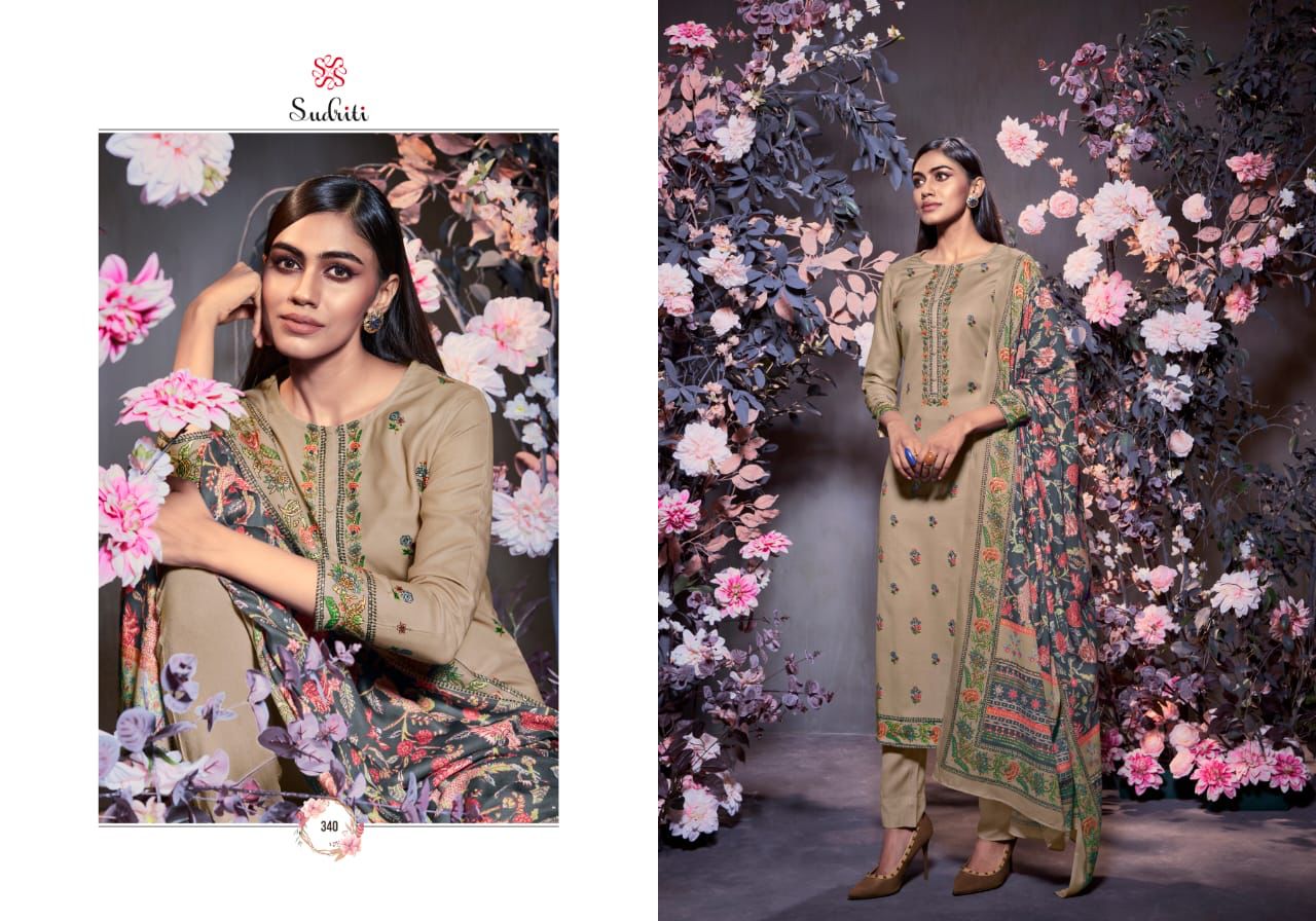 Sudriti Sanghi Pashmina Designer Suits Collection Wholesale Price Surat