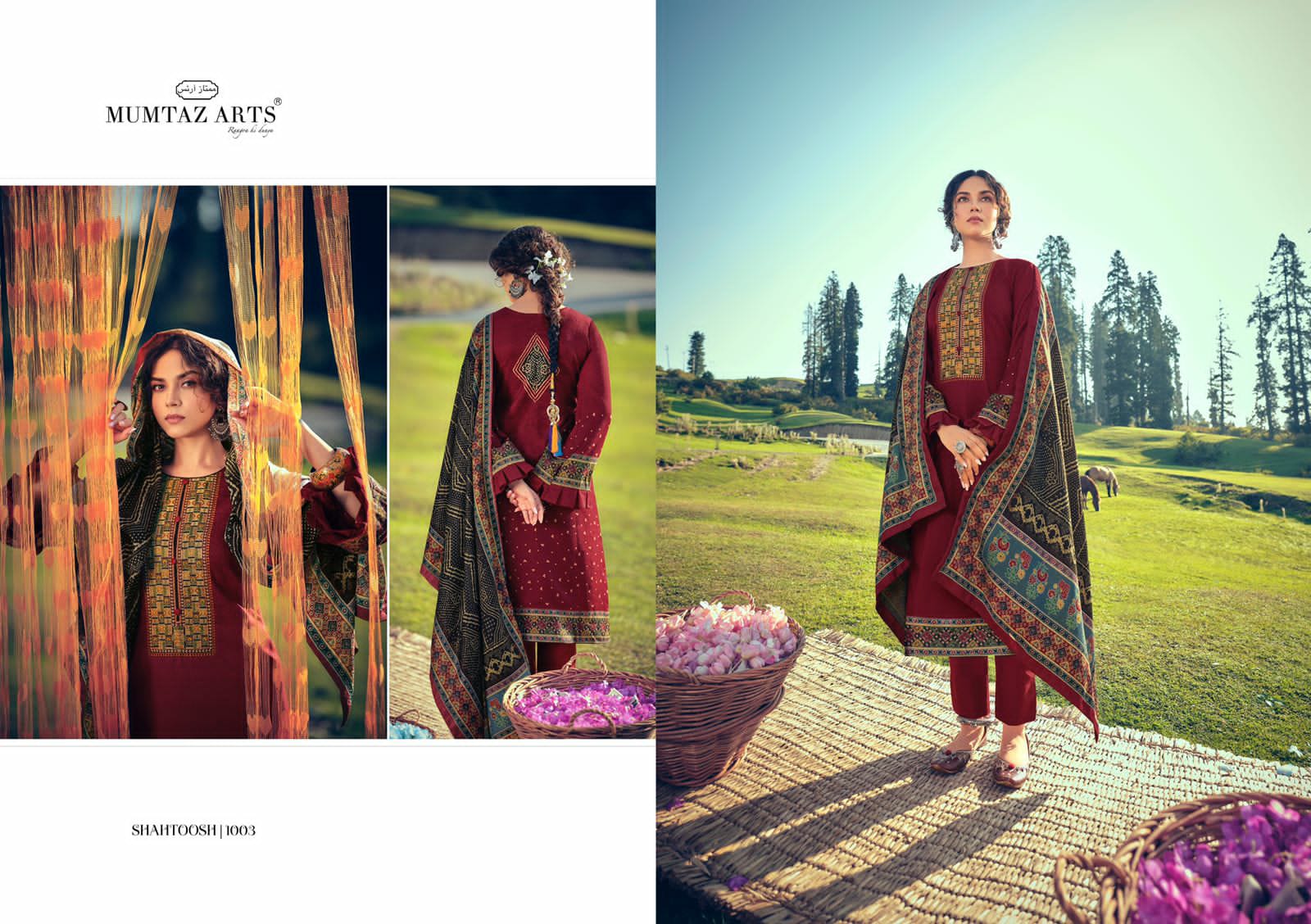 Mumtaz Arts Shahtoosh Pashmina Exclusive Designer Suits Catalogue Wholesale Price Surat