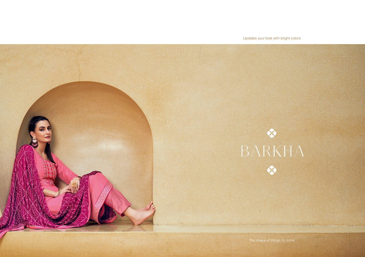 Kalarang Barkha Treditional Designer Suits Catalogue Wholesalw Price Surat