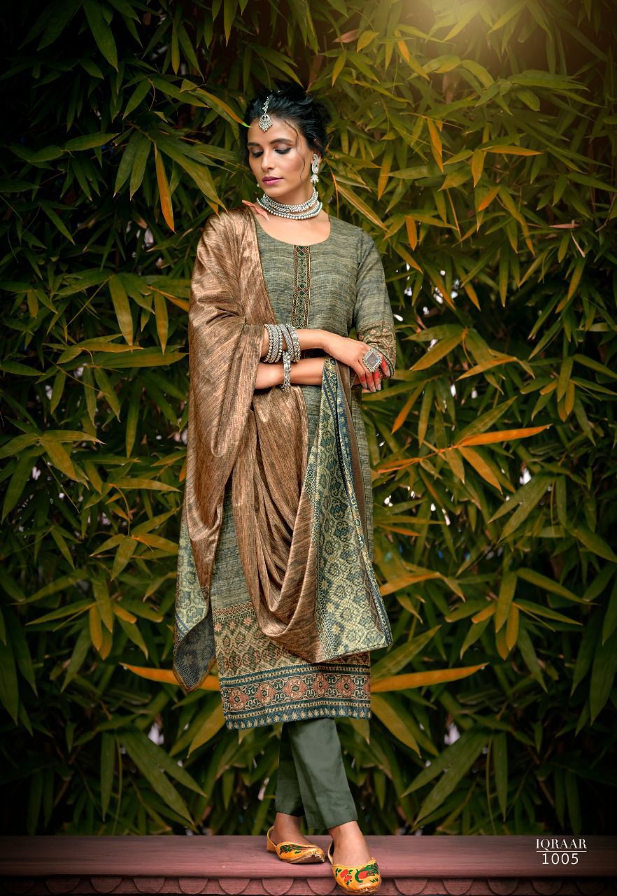 Sargam Iqraar 1001-1008 Series Pashmina Suits Winter Collection 2021 Surat