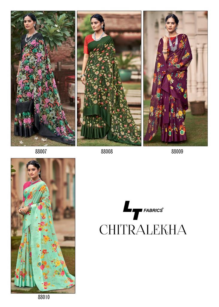 Kashvi Creation Chitralekha Varni Patta Printed Designer Sarees Catalogue Wholesale Price