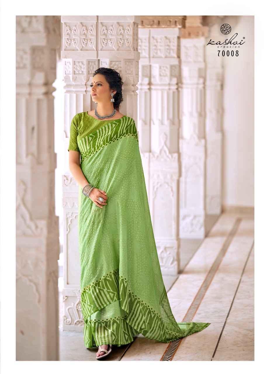 Kashvi Creation Shringar 70001-70010 Series Trendy Designer Saree Catalogue Wholesale Price Surat