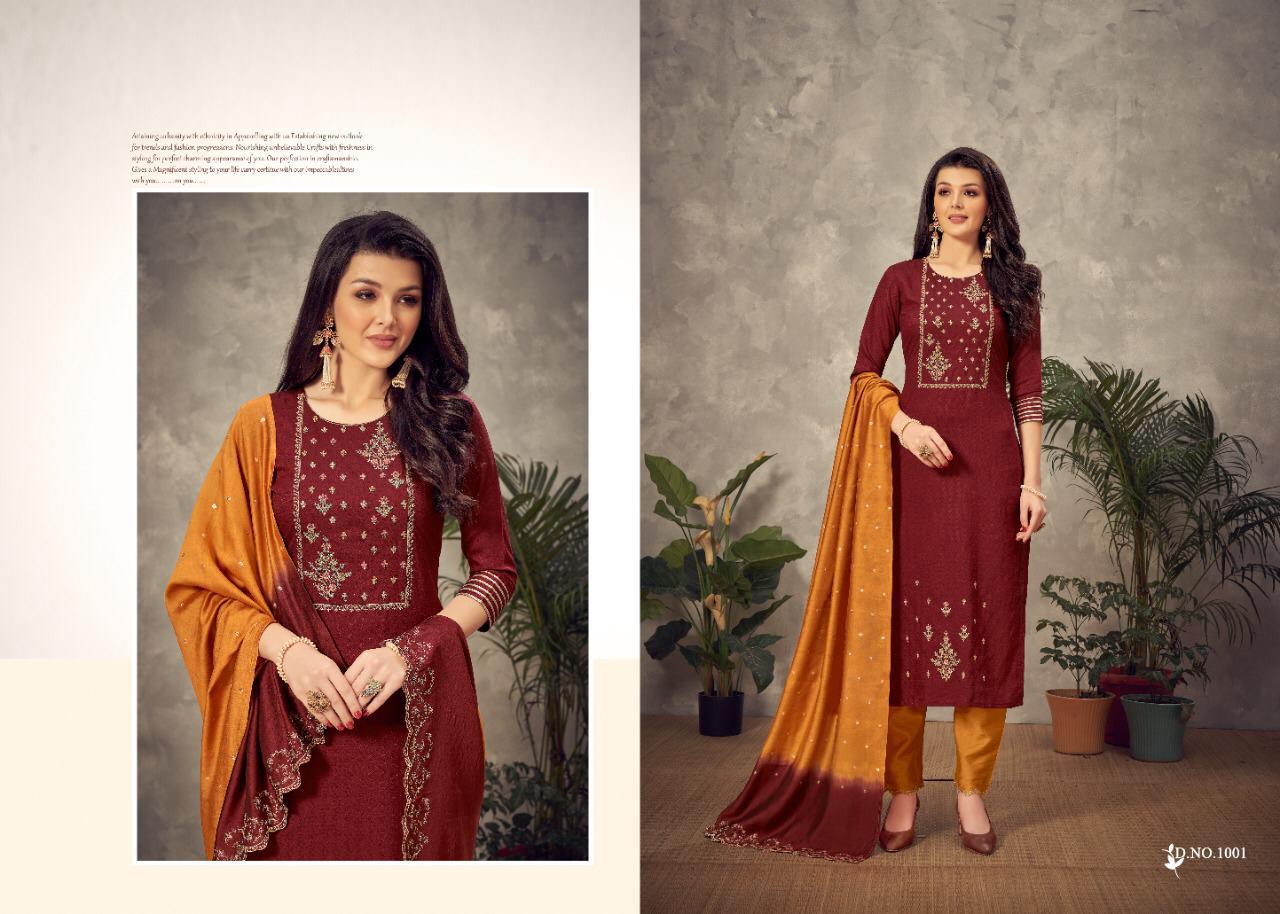 Amaaya Garments Art 1001-1005 Stylish Designer Kurti Catalogue Online Supplier Surat