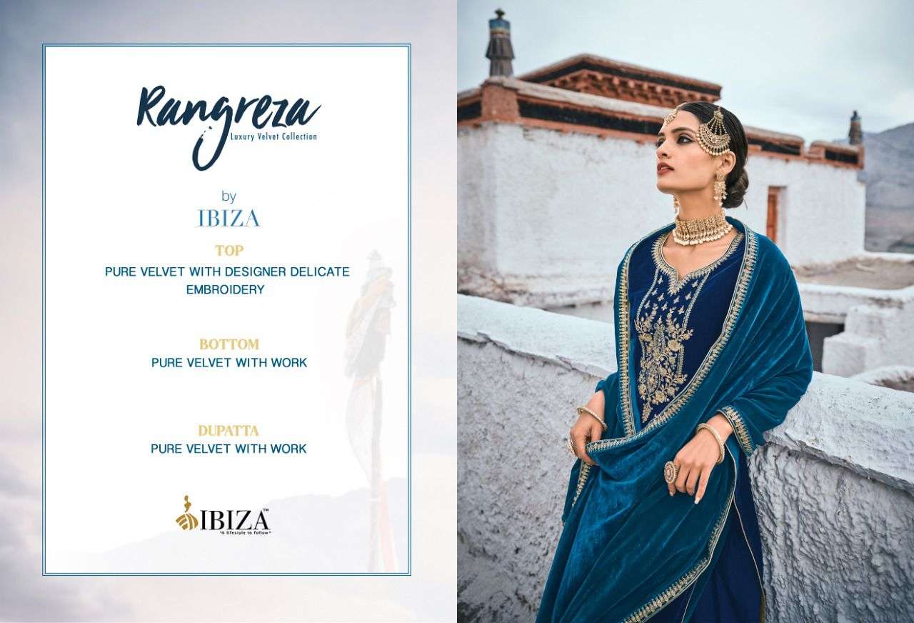 ibiza rangreza 11109-11114 series velvet designer suits catalogue surat