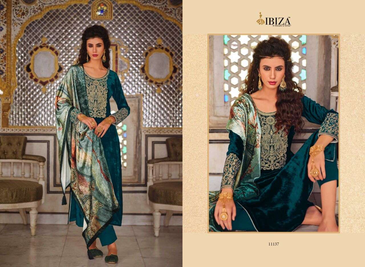 ibiza velvet queen 11137-11142 seies velvet designer suits collection wholesale price